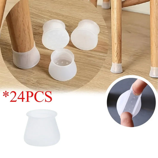 4pc Table Chair Leg Silicone Cap Pad Furniture Non Slip Feet Cover Floor Protector Foot Bottom Pads Caps Rubber Home Decoration