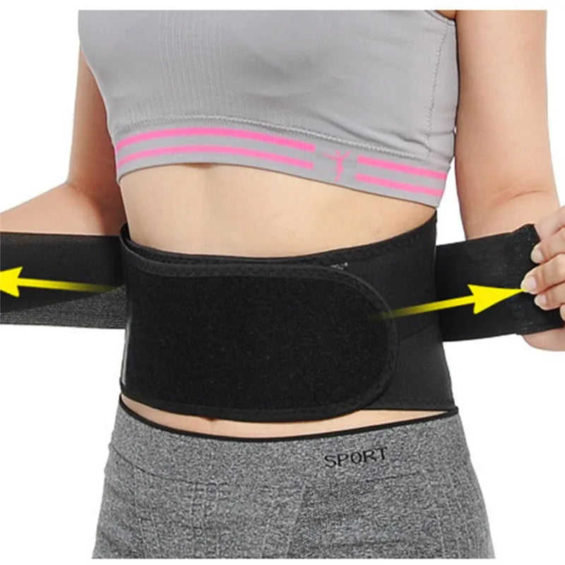 Adjustable Back support Belt for lower back pain Relief with Steel Plate