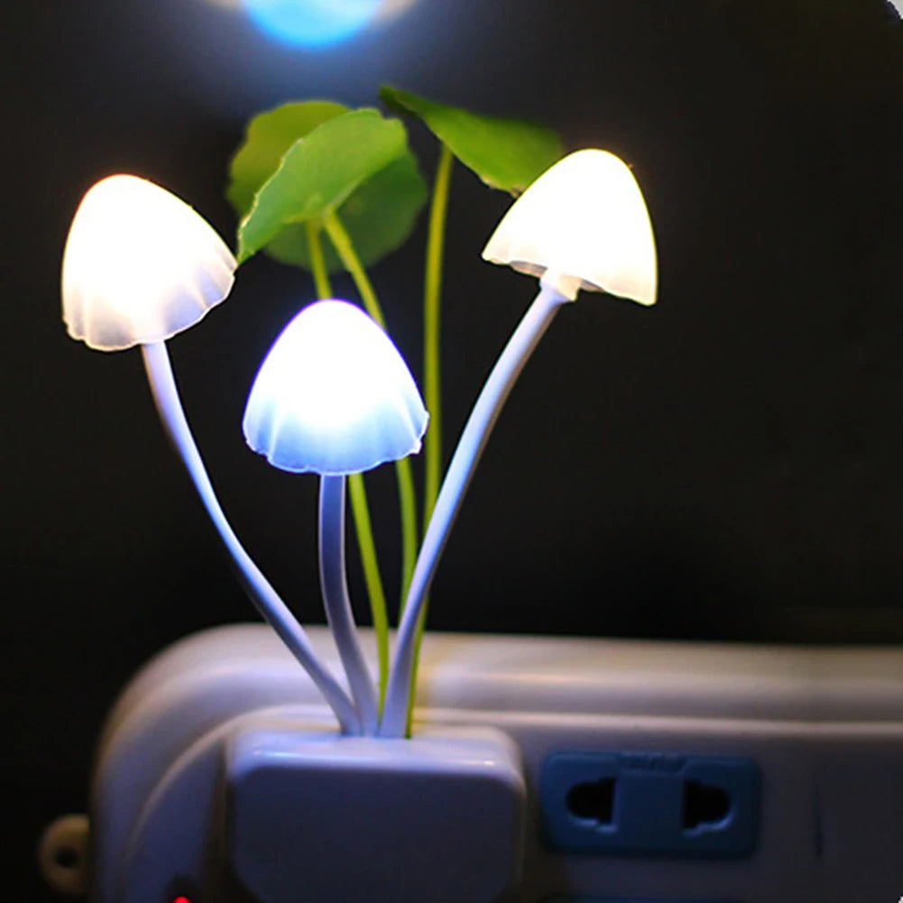 Mushroom Wall Light-control Sensor Night Light Induction Dream Fung Mushroom Lamp Home Bedroom Decoration