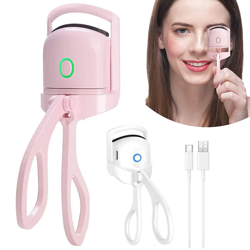 Electric Eyelash Curler | Electric eyelash applicator | Heated Eyelashes Curling Tool with USB Rechargeable Design | Quick Heating & Long-Lasting Curl