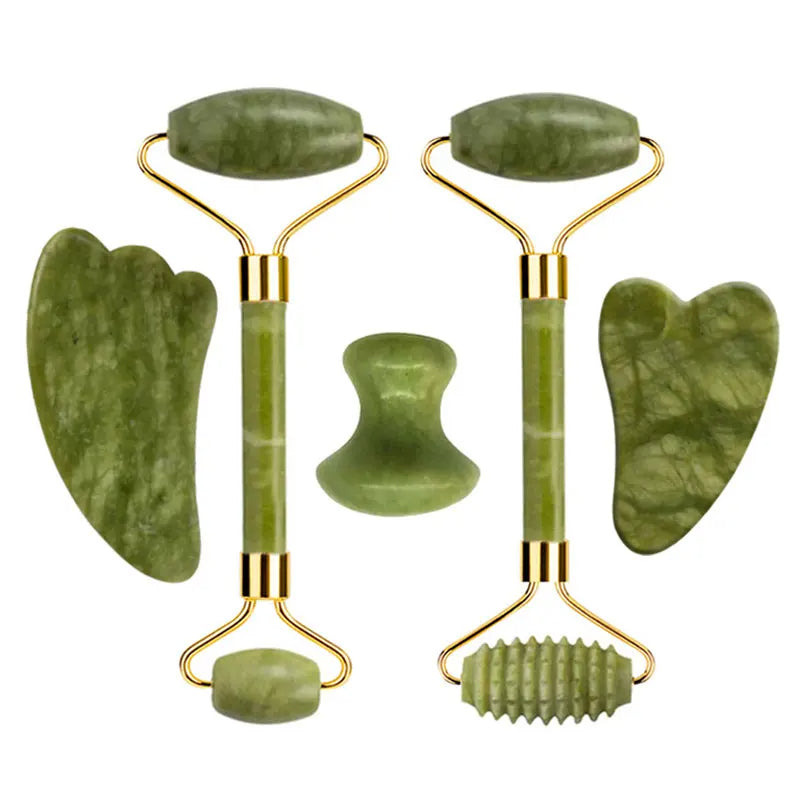 Face Massager Roller Natural Jade Stone