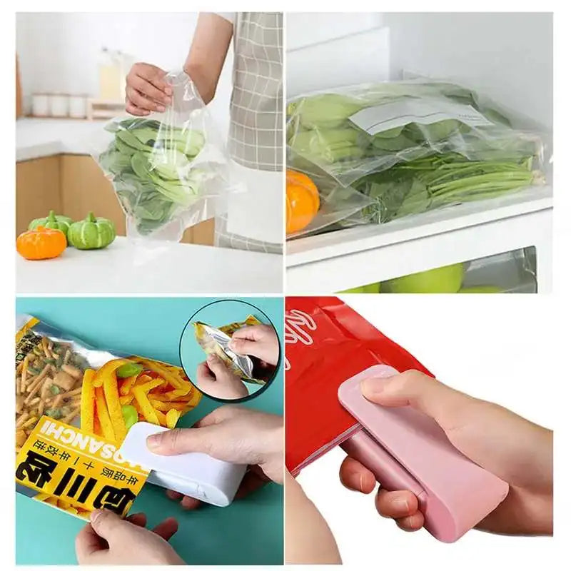 Mini Plastic Bag Sealer Machine Storage Bag Clip Sealing Machine