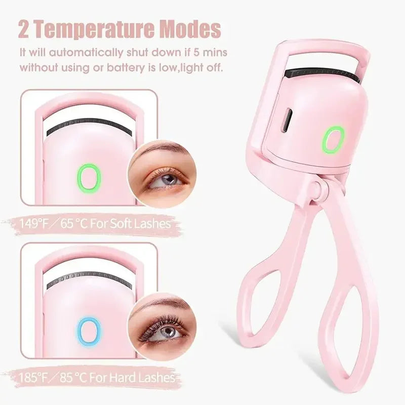 Electric Eyelash Curler | Electric eyelash applicator | Heated Eyelashes Curling Tool with USB Rechargeable Design | Quick Heating & Long-Lasting Curl