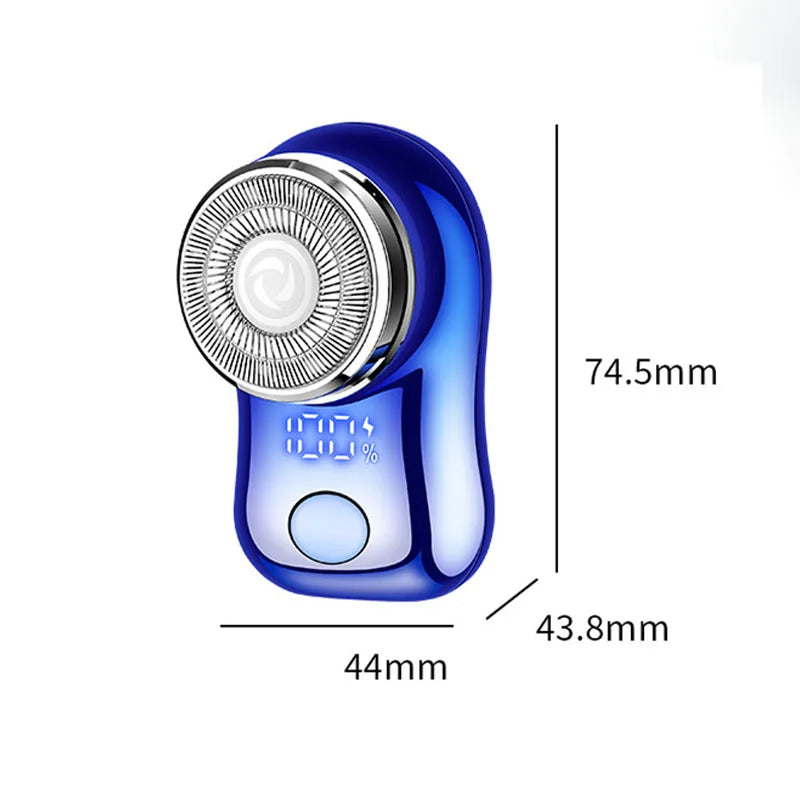 Mini Shaver 3 Blades Portable Electric Shaver Type-c Fast Charging Pocket Razor Beard Trimmer Shaving Machine