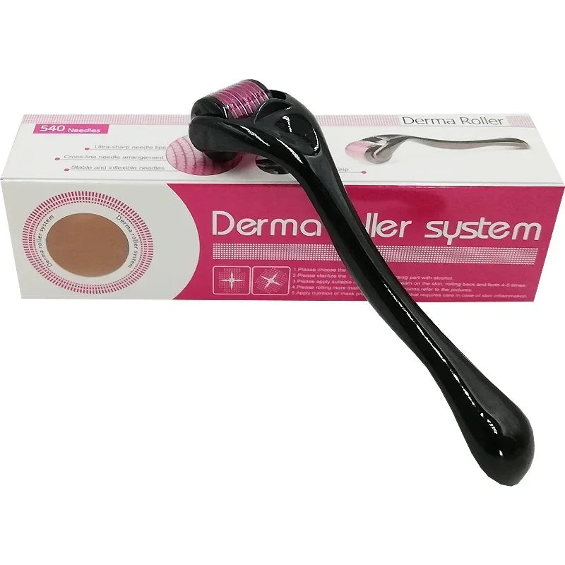 540 Derma Roller for Hair Growth Beard Facial Skin Care Micro Needle Roller Treatments