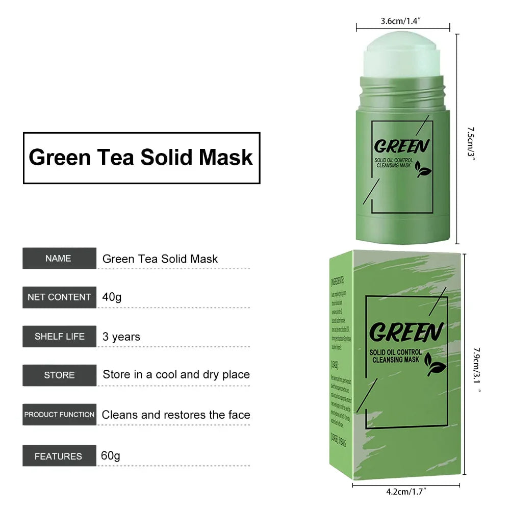 Paqiman 100% original Green Tea Mask Stick Green Tea Cleansing Stick Mask